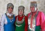 На свадьбе в чувашском народном наряде